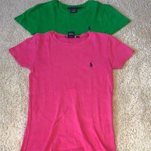2 Ralph Lauren cotton T-shirts, size S